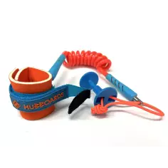 Hubboards wrist Bodyboard Comp leash Orange/Blue