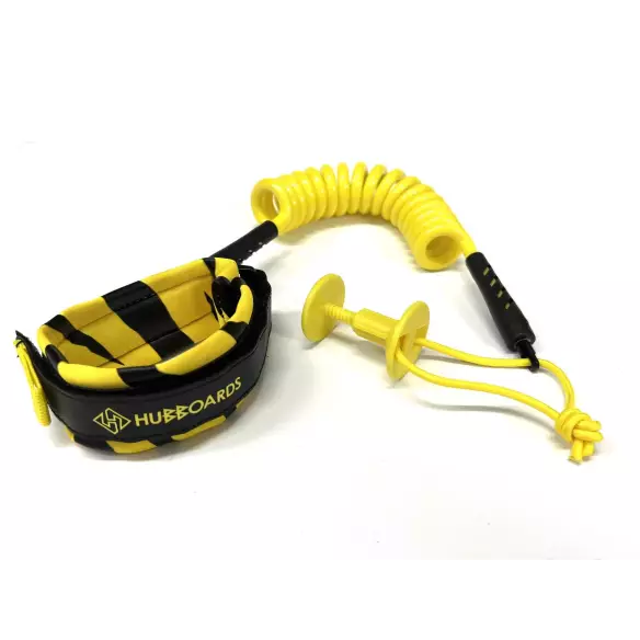 Leash bodyboard Hubboards biceps XL Yellow