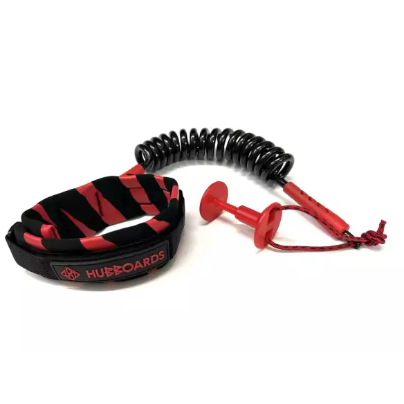 Leash für bodyboard Hubboards bizeps XL Black/Red