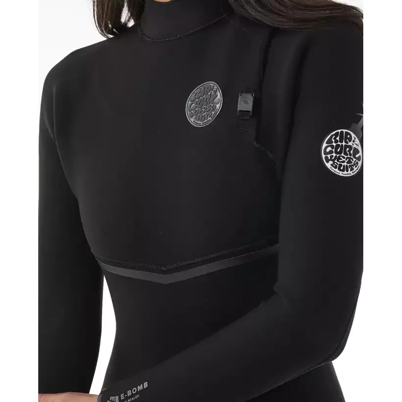 Wetsuit Rip Curl E-Bomb Womens 4/3mm Black