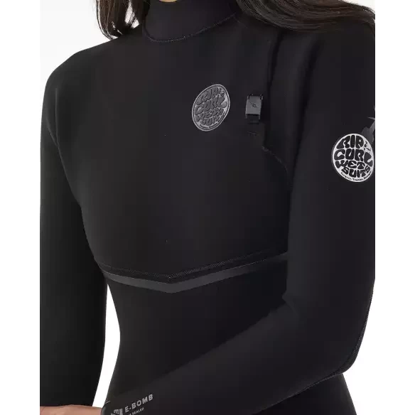 Traje de Neopreno Rip Curl E-Bomb Womens 4/3mm Black Traje de Neopreno Rip Curl E-Bomb Womens 4/3mm Black