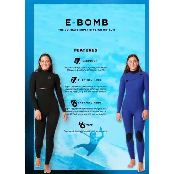 Wetsuit Rip Curl E-Bomb Womens 4/3mm