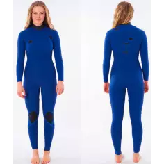 Wetsuit Rip Curl E-Bomb Womens 3/2mm Zip Free Multico 2