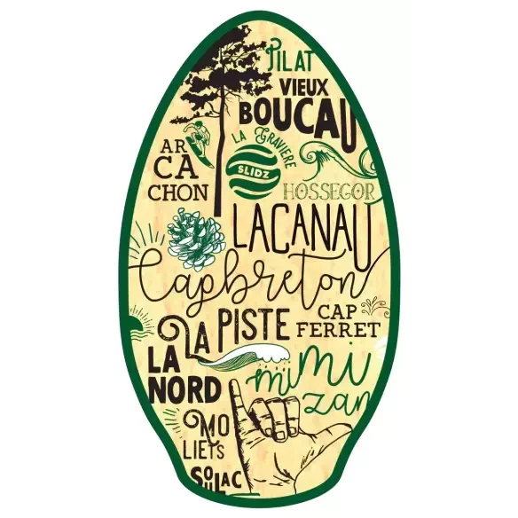 Tabla de skimboard Slidz Wood 41'' Landes