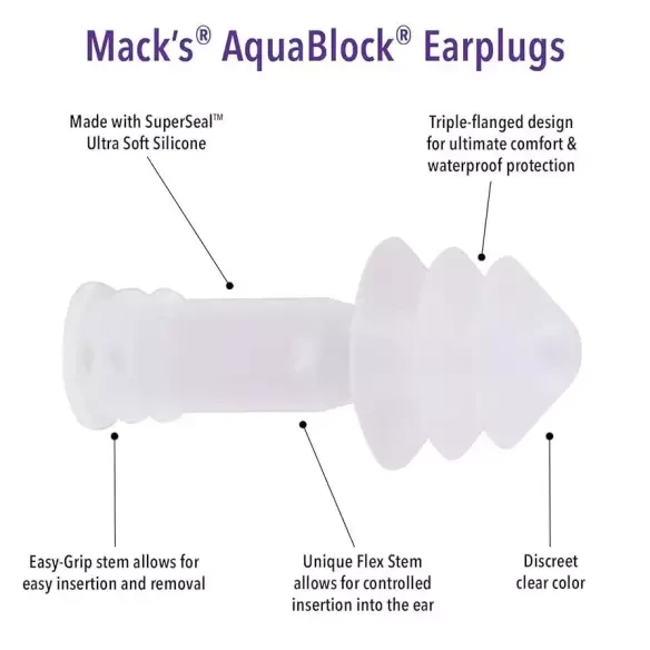 Aquablock Mack´s Ear plugs Aquablock