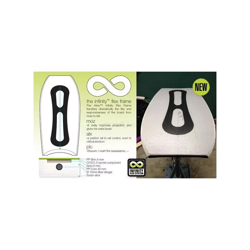 Planche de Bodyboard Sniper Amaury Lavernhe Iconic PP Infinity Midnight Blue/Dark Grey