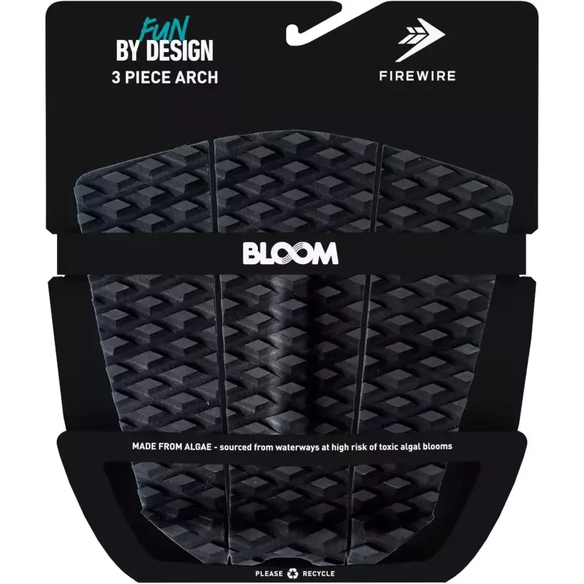 Deck surf Firewire 3 peças Black/Charcoal