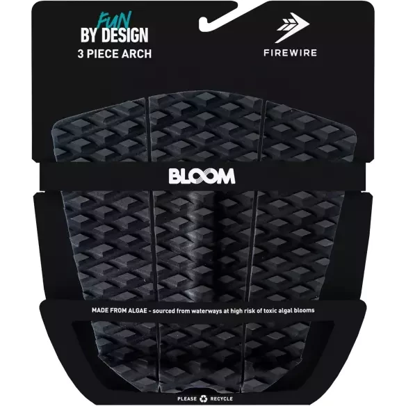 Grip de surf Firewire 3 Piezas Black/Charcoal