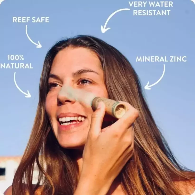 Zon beschermer Suntribe Natural Zinc SPF50 White