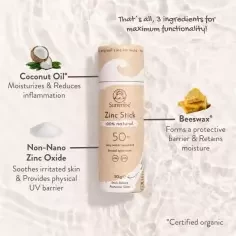 Zon beschermer Suntribe Natural Zinc SPF50 Tinted 2