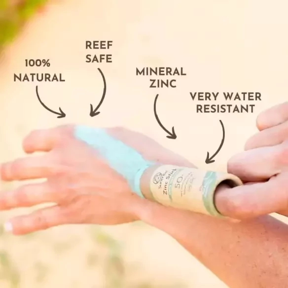 Stick solaire Suntribe Natural Zinc SPF50 Green Stick solaire Suntribe Natural Zinc SPF50 Green