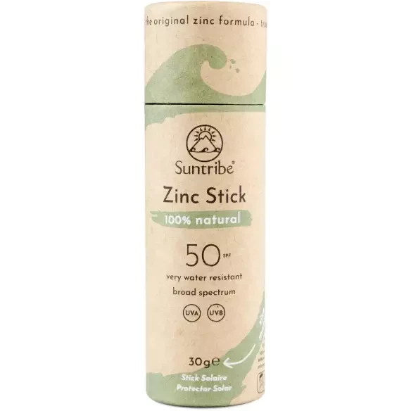 Stick solaire Suntribe Natural Zinc SPF50 Green Stick solaire Suntribe Natural Zinc SPF50 Green