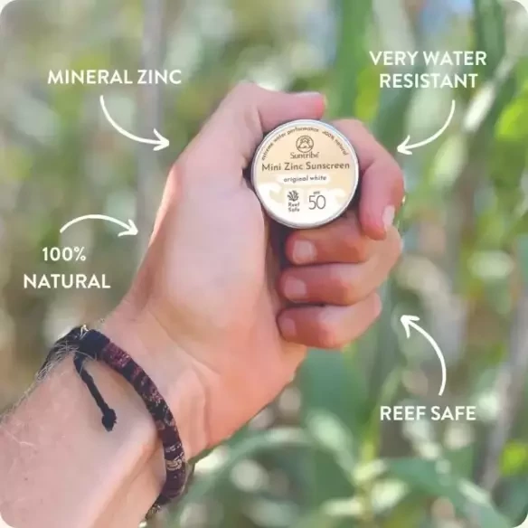 Suntribe Mini Zinc Sport Zonnecrème SPF50 White Suntribe Mini Zinc Sport Zonnecrème SPF50 White