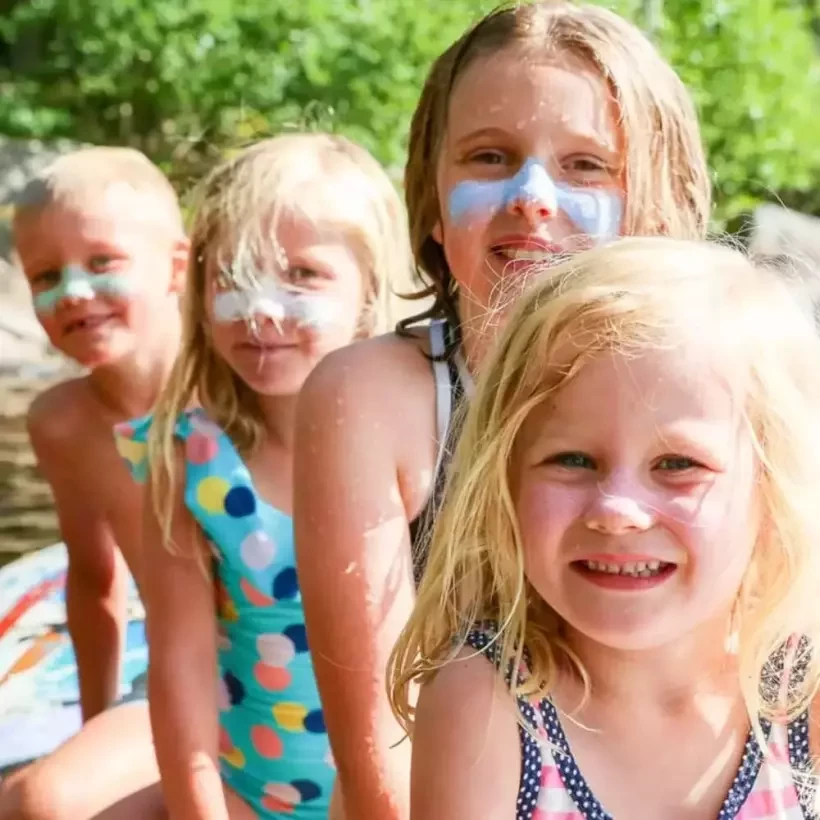 Crema solare Suntribe Mini Zinc Sport SPF50 White