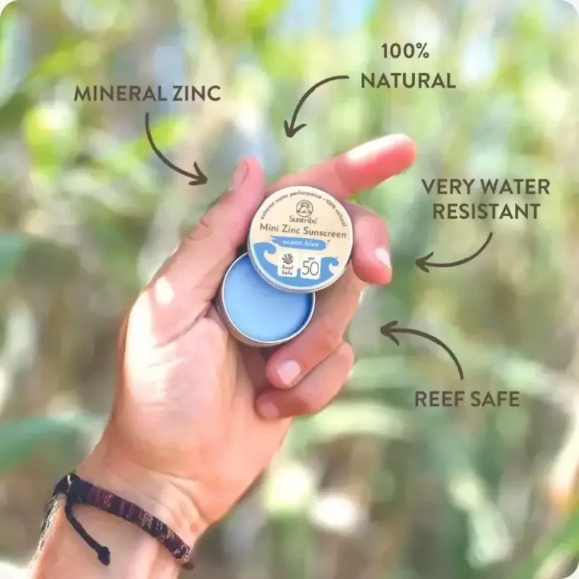 Suntribe Mini Zinc Sport Zonnecrème SPF50 Blue