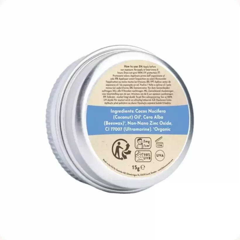 Crema solare Suntribe Mini Zinc Sport SPF50 Blue