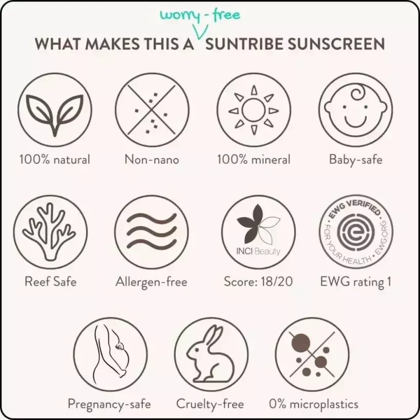 Crema solar Suntribe Mini Zinc Sport SPF50 Pretty Pink