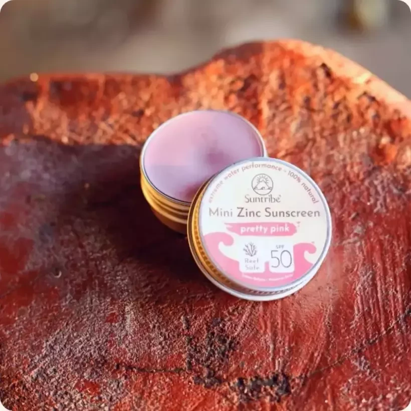 Crema solare Suntribe Mini Zinc Sport SPF50 Pretty Pink