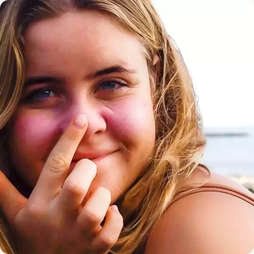 Protetor solar Suntribe Mini Zinc Sport SPF50 Pretty Pink