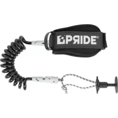 Pride Bodyboard Leash Stretchfit biceps Black/White 8mm