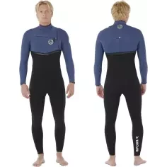 Wetsuit Rip Curl E-Bomb 4/3mm Zip Free Navy