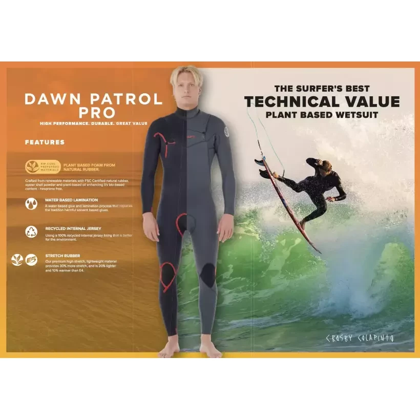 Muta surf Rip Curl Dawn Patrol Pro 4/3mm Red