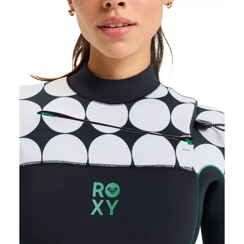 Fato Surf Roxy Rise Natural 4/3mm CZ Salt Crystal