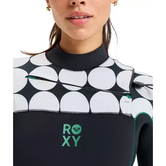 Neopreno Roxy Rise Natural 4/3mm CZ Salt Crystal