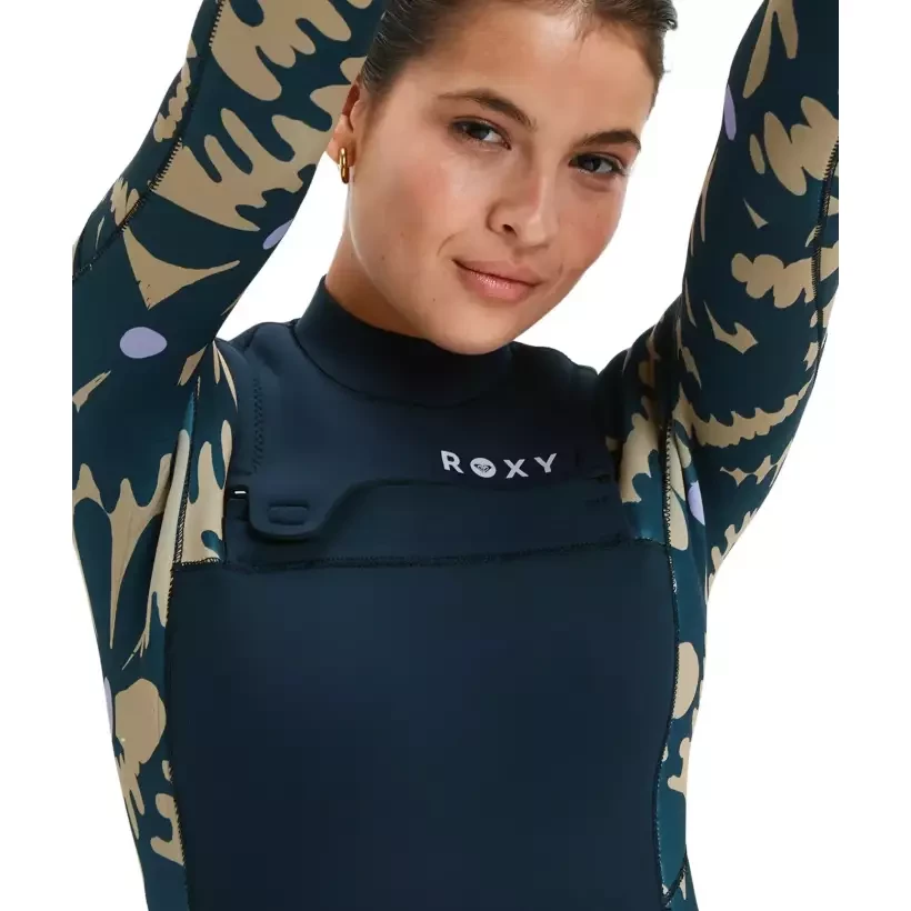 Combinaison Roxy Swell Natural 4/3mm FZ Black Floral