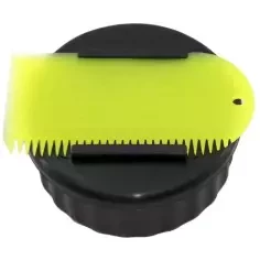 Box für paraffin Wax Sex Container+comb Black/Yellow