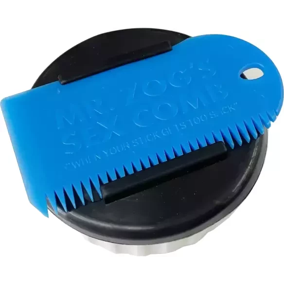 Wax box Container+comb White/Blue