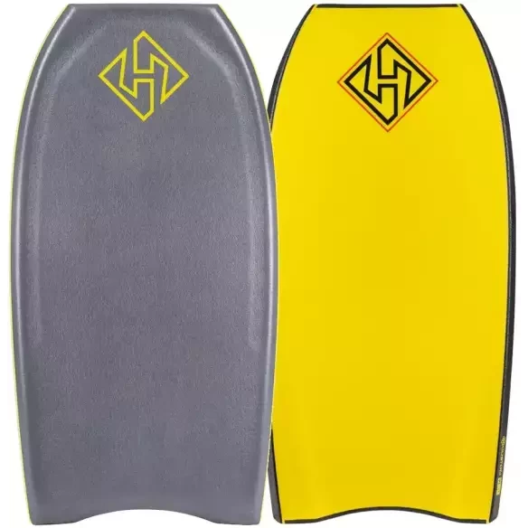Bodyboard Hubboards Hubb Deluxe PE Grey/Yellow Bodyboard Hubboards Hubb Deluxe PE Grey/Yellow