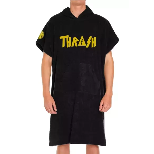 Poncho handtuch Thrash Logo Yellow