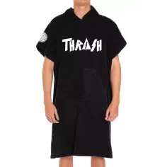 Poncho handtuch Thrash Logo White