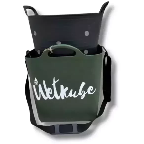 Wetkube vierkant 27 liter Militair Groen