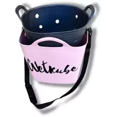 Wetkube vierkant 43 liter Rosa