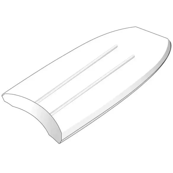 Planche de bodyboard NMD Ben Player Liteflex X4 Mini Quad Black/Yellow