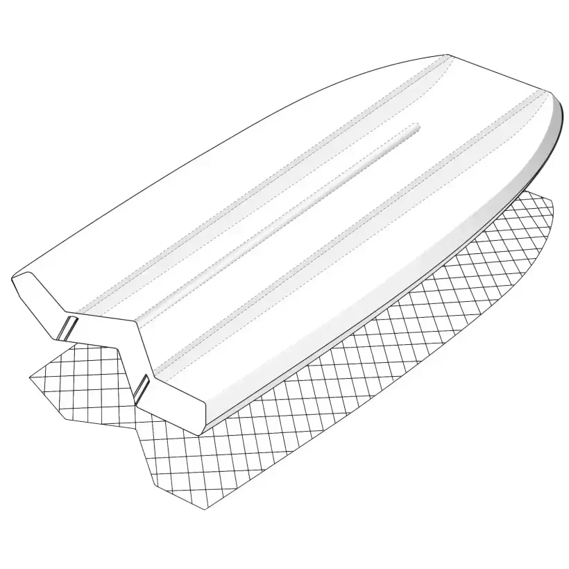 Tabla de bodyboard NMD Ben Player Quantum Wifly K19 PP Deep Sea Gre...