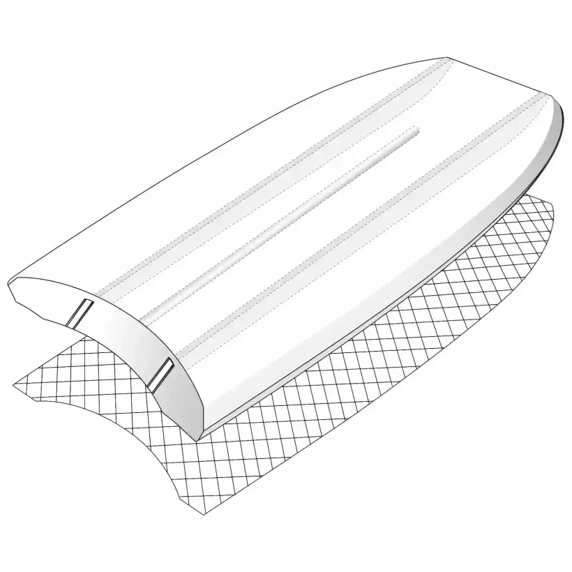 Planche de bodyboard VS Winchester Quantum K19 PP Black/Mallard Green