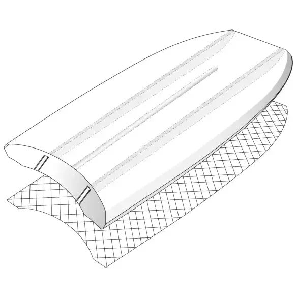 Planche de bodyboard VS Winchester Quantum K19 PP Black/Mallard Green