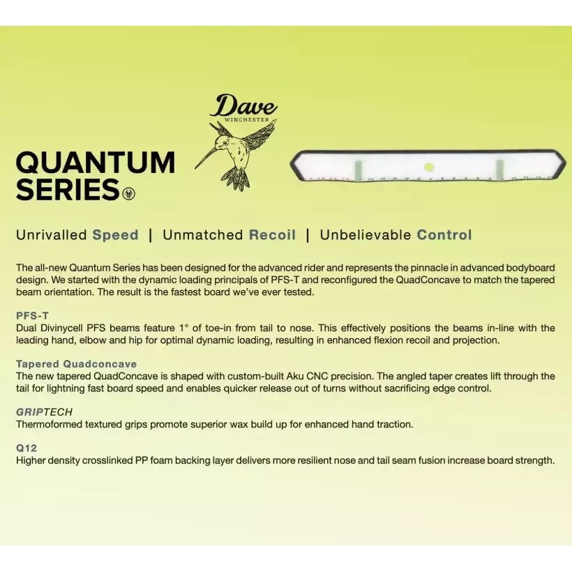 Planche de bodyboard VS Winchester Quantum Wifly V2 K19 PP Black/Black