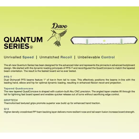 Prancha de bodyboard VS Winchester Quantum Wifly V2 K19 PP Black/Black