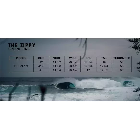 Bodyboard Pride Zippy PP SDC Grey/Turquoise