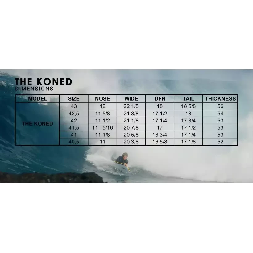 Bodyboard Pride Koned PP SDC+ Tangerine/White