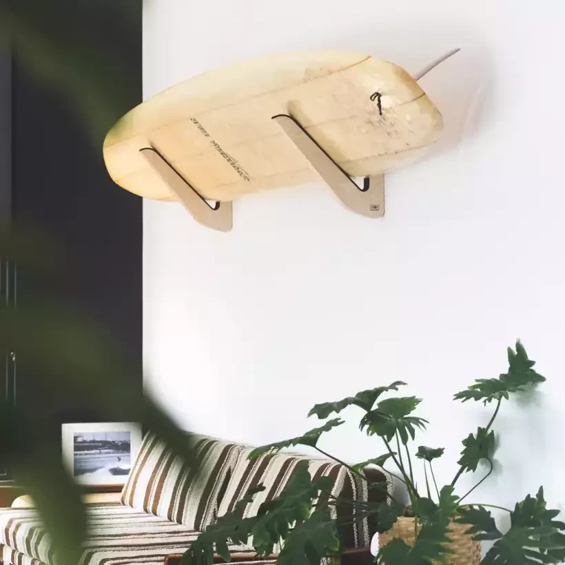 surfboard rack Ocean & Earth Longboard Timber Wall Rack