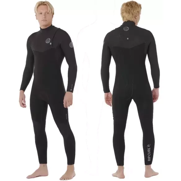 Wetsuit Rip Curl Flash-Bom 5/3mm Zip Free Black