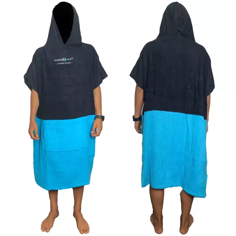 Mundo-surf Premium Bicolor Poncho Blue