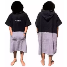 Mundo-surf Premium Bicolor Poncho Grey
