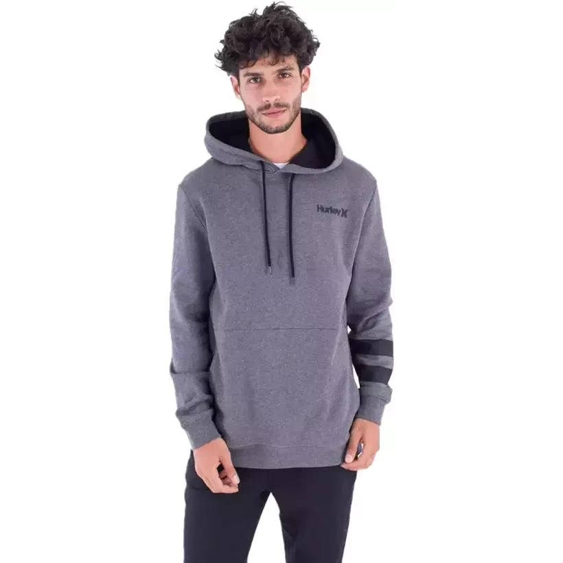 Suéter Hurley Oceancare hood Grey Htr