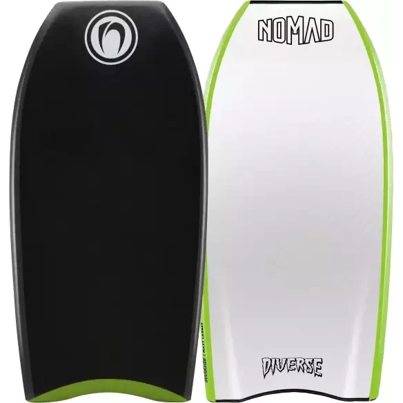 Bodyboard Nomad Diverse Matt lackey an Premium PP Black/White